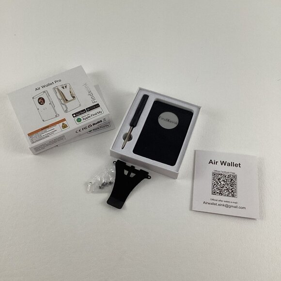 Air Wallet Pro Smart Tracker Apple Find My Card Money Holder Black Findxeink New - Picture 2 of 7
